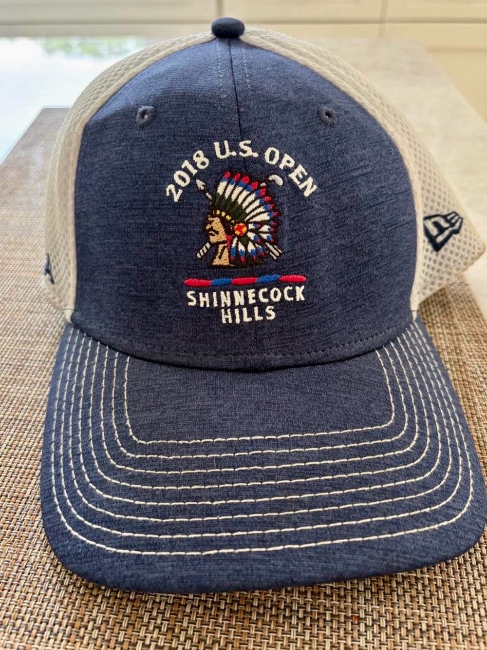 New Era Navy and White 2018 U.S. Open Shinnecock Hills Trucker Cap